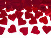 Picture of CONFETTI CANNON WITH HEARTS RED 60CM